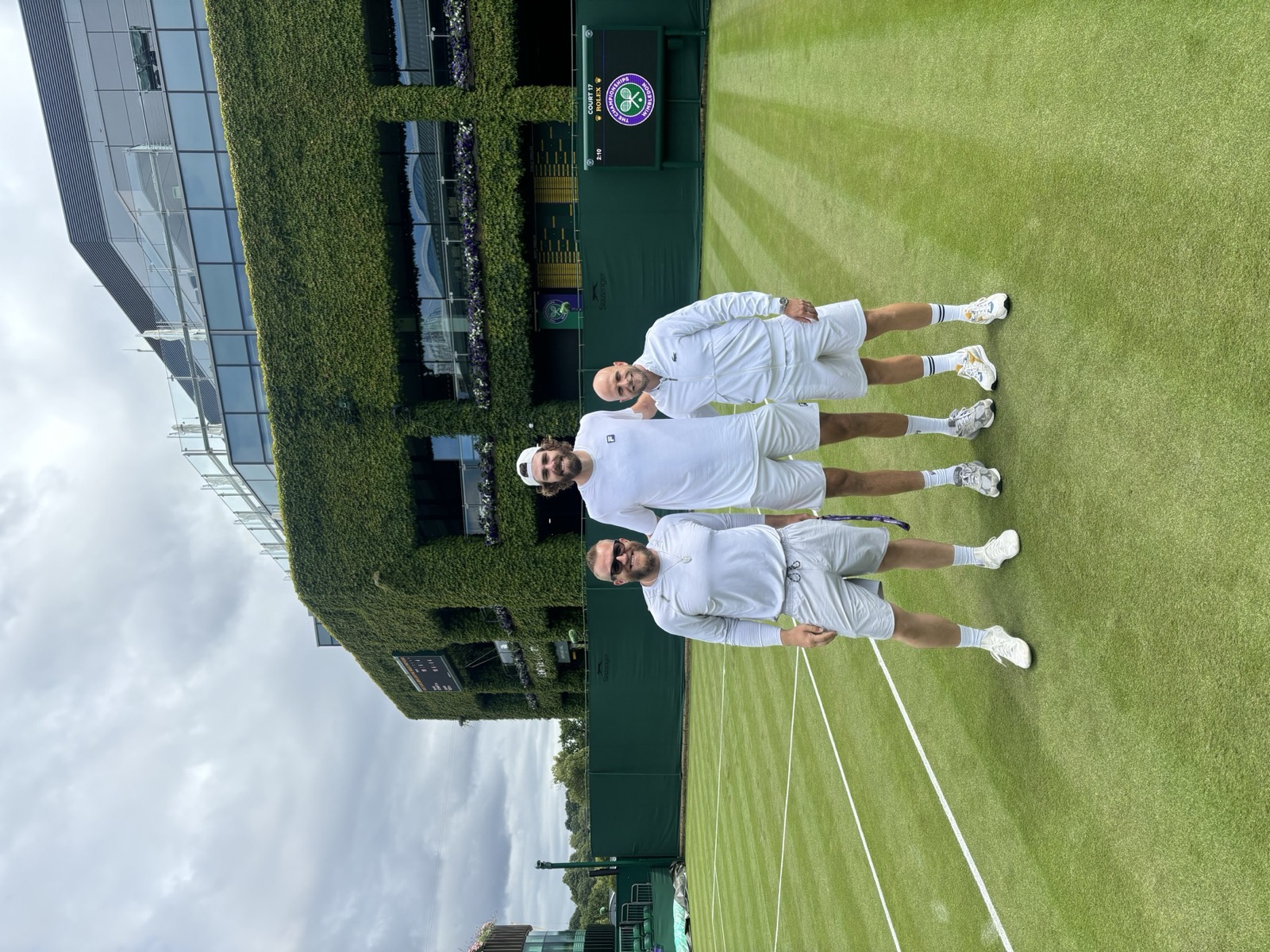 Training session at Wimbledon